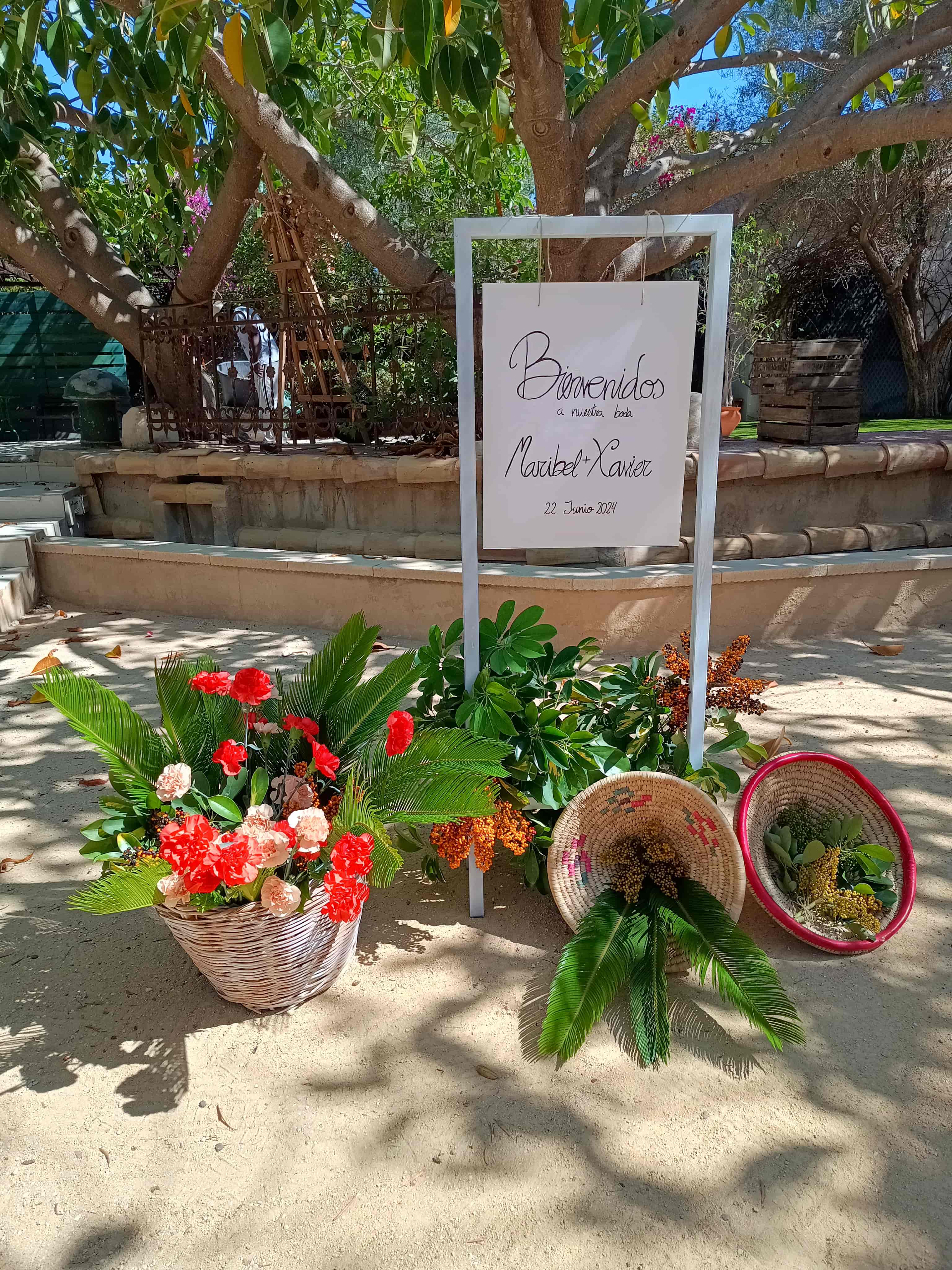 cartel de bienvenida