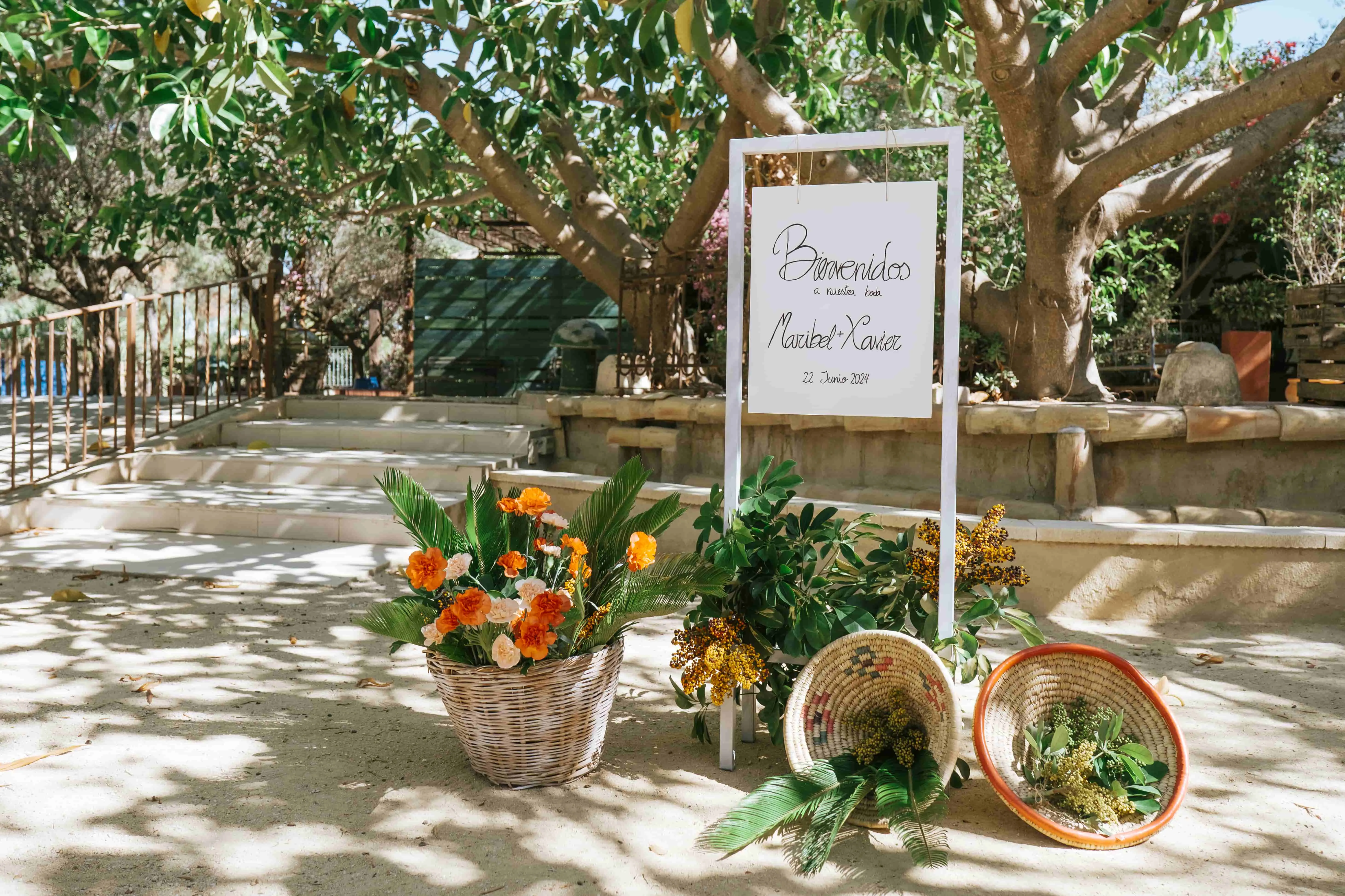 cartel de bienvenida