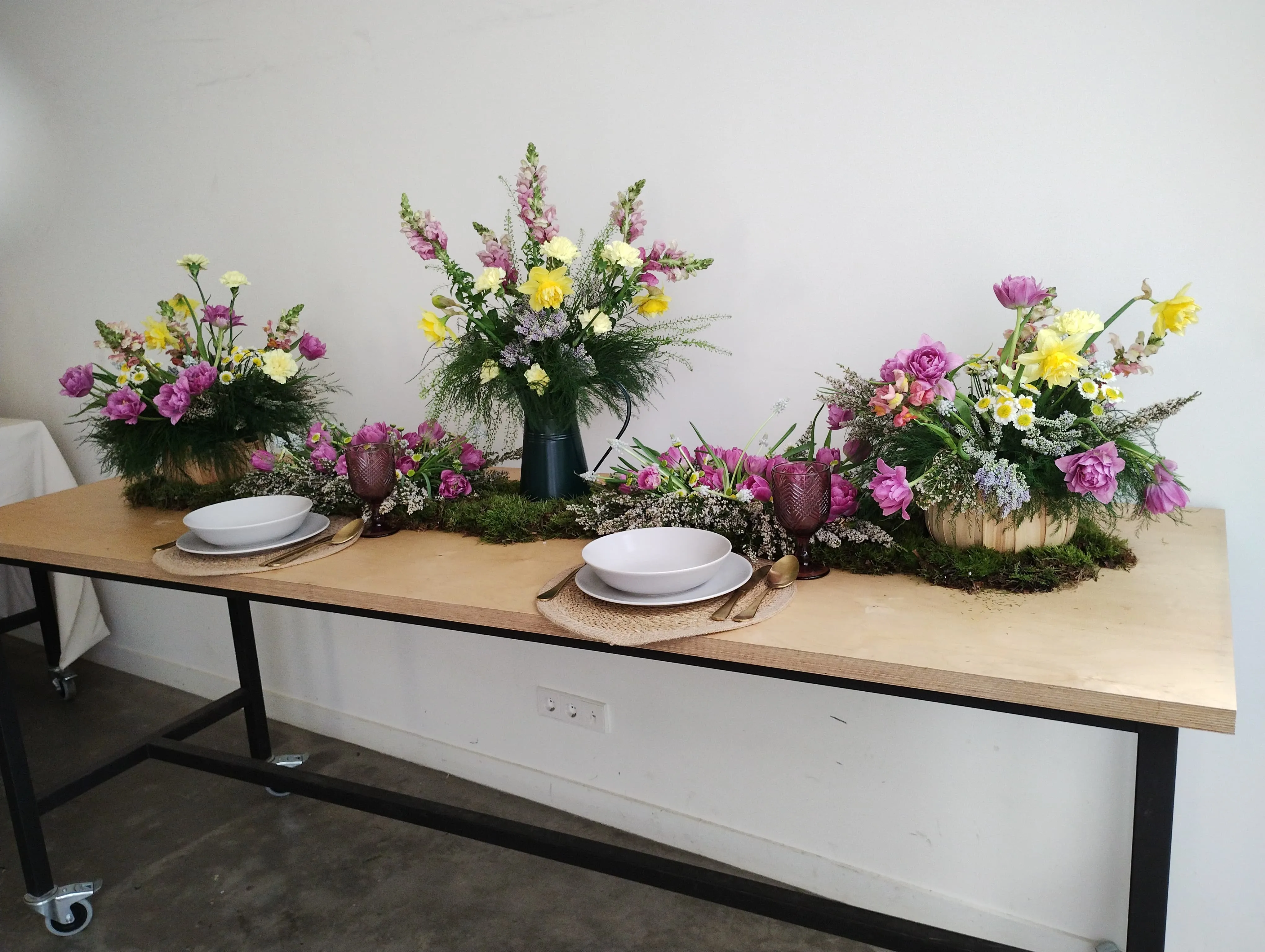 centro de mesa con flores