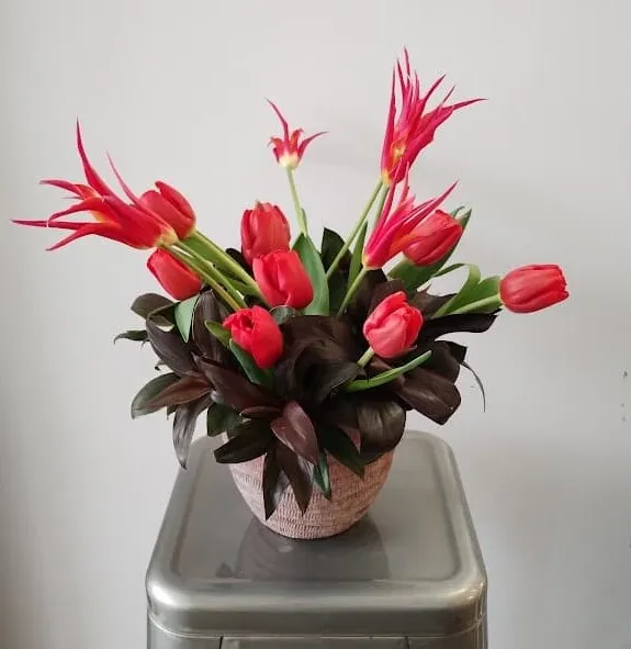 Jarrón de Tulipanes