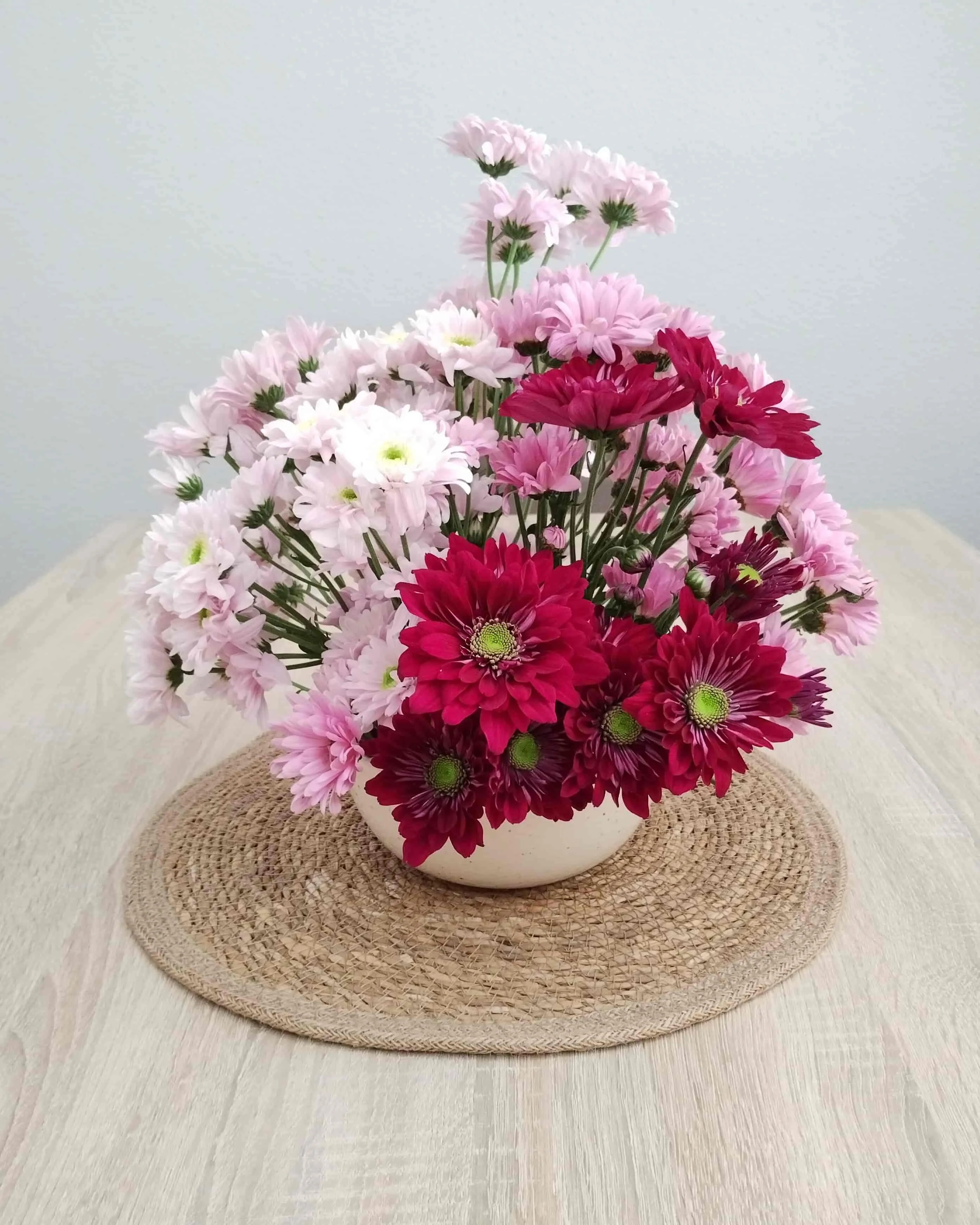 Jarrón de Crisantemos