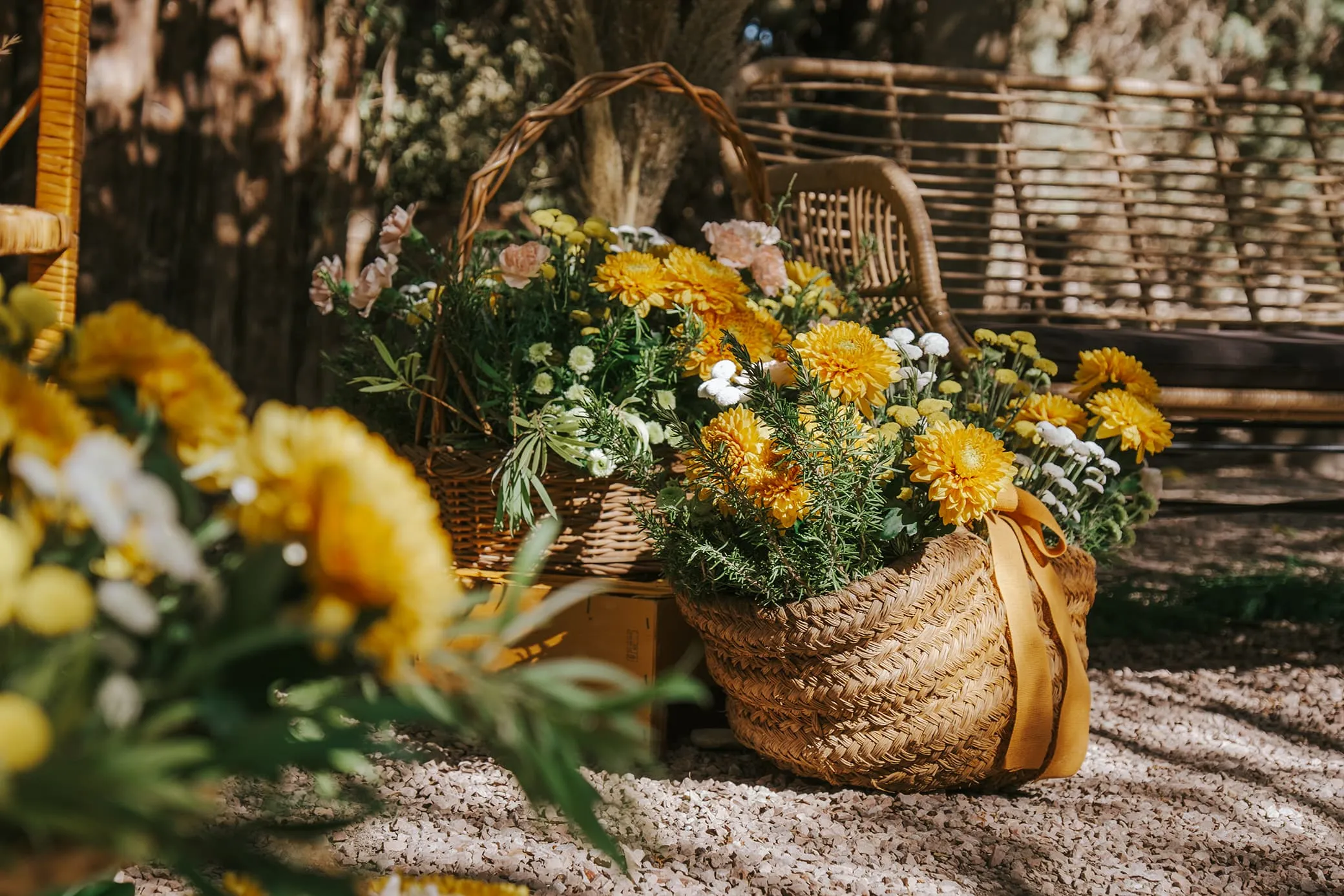 Cesta de flores