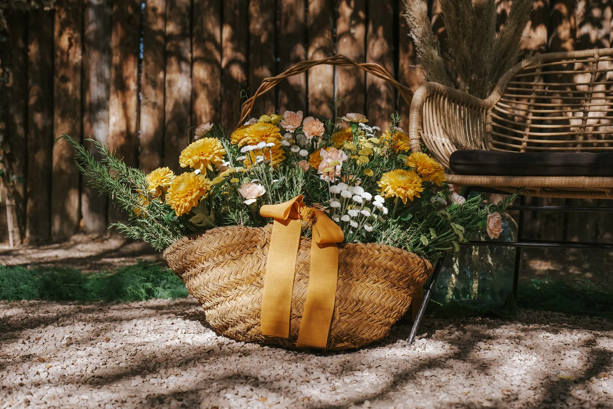 Cesta de flores