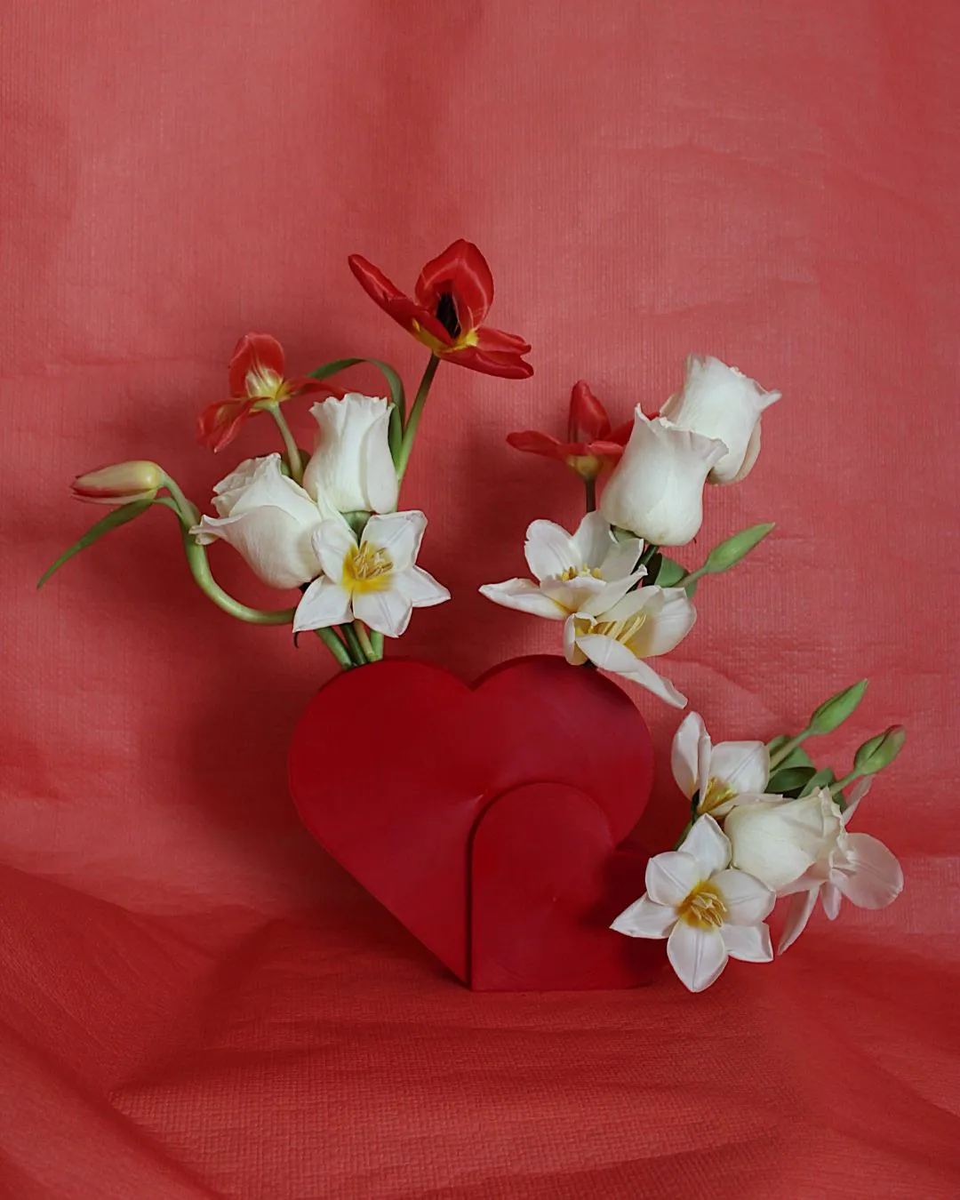 Soporte floral corazón