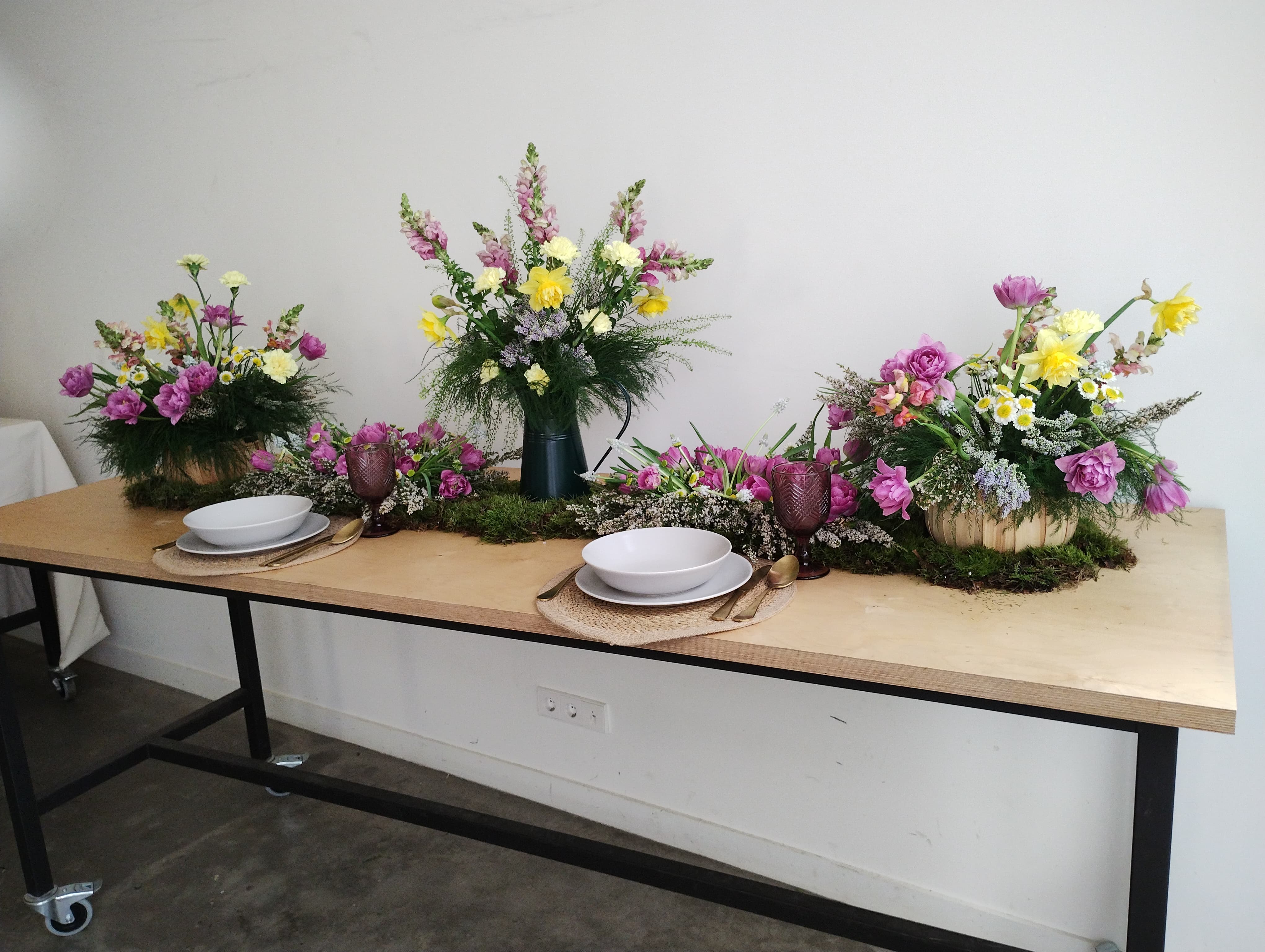 centro de mesa con flores