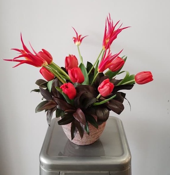 Jarrón de Tulipanes