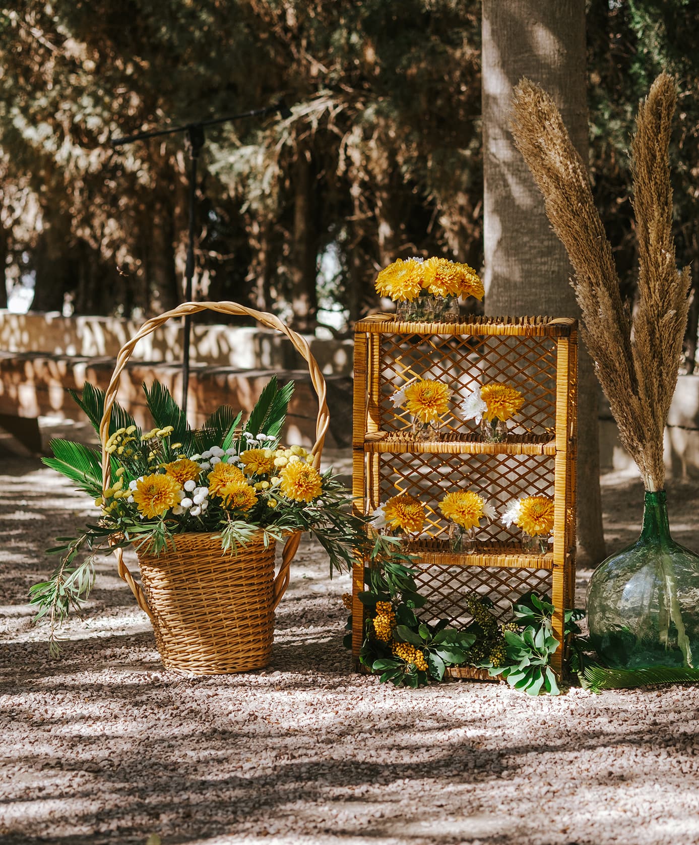 Decoración zona de ceremonia